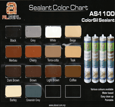 Sealtent color chart